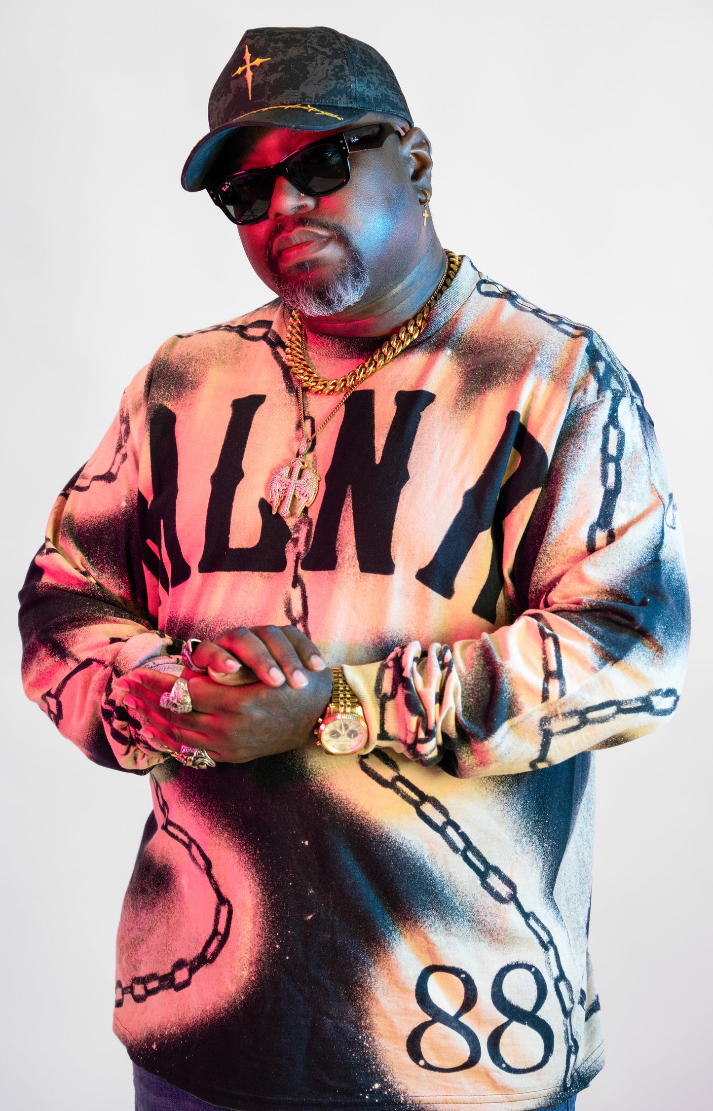 Millionaire Grind - Long Sleeve Chained T Shirt