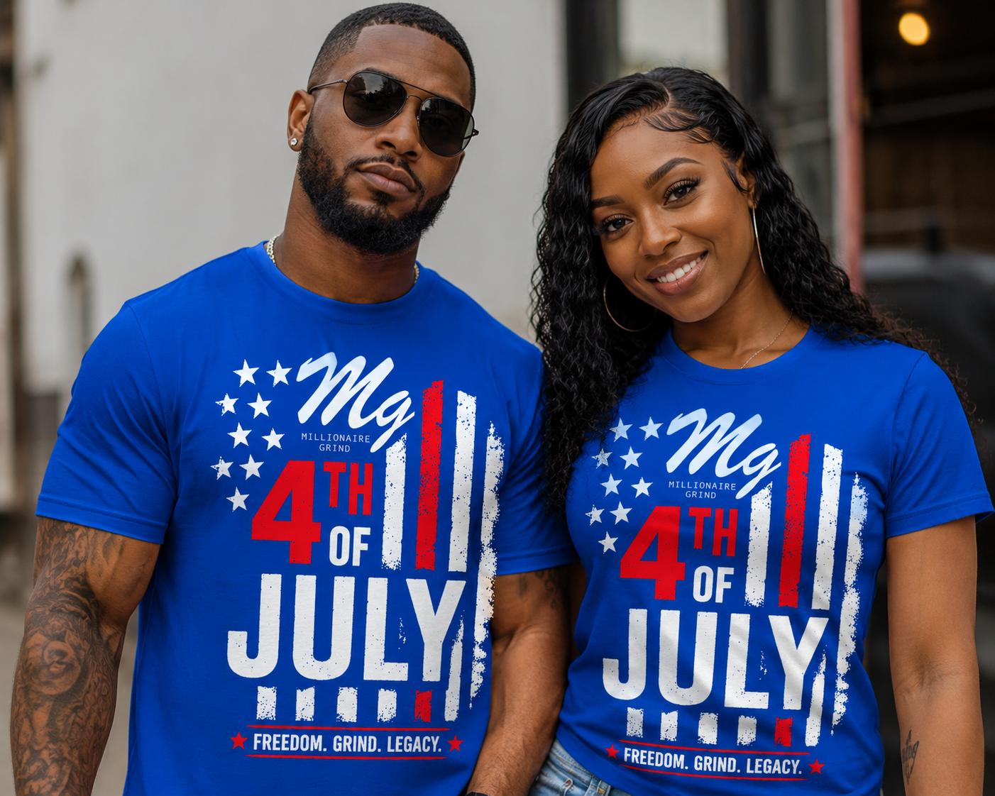Millionaire Grind - 4th Of July T Shirt